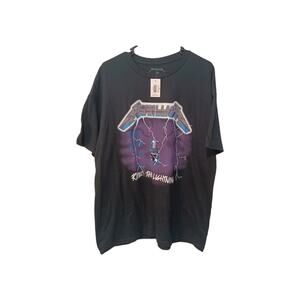 Metallica Ride The Lightning T Shirt XL Black Official Merch NEW With Tags